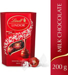 Lindt Lindor Milk Chocolate Truffles Box The Ideal Gift 200g Cornet Milk Balls