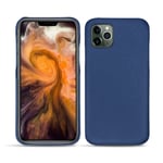 Coque cuir Apple iPhone 11 Pro Max - Coque arrière - Bleu - Cuir saffiano - Neuf