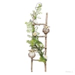 Échelle miniature Mini escabeau en bois faveurs de fête support pour plantes échelle de jardin pour bar jardin D