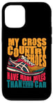 Coque pour iPhone 12/12 Pro Mes chaussures de cross-country ont plus de milles pour