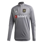 adidas Los Angeles Football Club Temporada 2020/21 Sweat-Shirt d'entraînement. Mixte, Gris/Blanc, XS