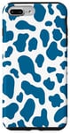 Coque pour iPhone 7 Plus/8 Plus motif imprimé vache bleu - motif vache bleu fleur homme