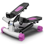 Kays Swing Stepper Fitness Step Machine Mini Stepper Workout Machine For Home Use Gym Exercise Leg Thigh Toning Workout Fitness Stair Arm Cord Training Machine (Color : Purple)