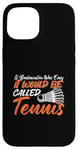 Coque pour iPhone 15 Jeu d'amour pour joueur de badminton