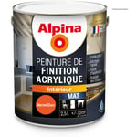 Alpina - Peinture de Finition Acrylique - Intérieur - Mat Couleur: Vermillon - Conditionnement: 2.5L