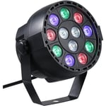 Ej.life - 12 led Par Lights 8 canaux rgbw Éclairage de scène mixte de couleurs avec mode stroboscopique dmx et son actif pour fête discothèque Noël