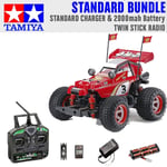 Tamiya RC 58685 Comical Hotshot (GF-01CB) 4x4 1:10 Standard Stick Radio Bundle