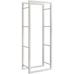 Vidaxl - Portant de bois de chauffage 50x28x132 cm acier inoxydable Argent