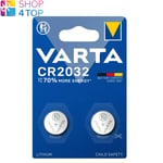 2 Varta CR2032 Lithium Coin Cell Batteries 3V 2032 No Mercury EXP 2034 25BL New