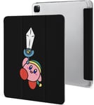 Étui Pour Ipad Pro 2021 Kirby 12,9 Pouces, Type Ordinateur Portable, Support À Trois Volets Avec Porte-Stylo, Veille/Réveil Automatique