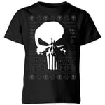 T-Shirt de Noël Homme Marvel Punisher - Noir - 5-6 ans - Noir