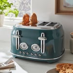 Retro Toaster 4 Slice 1750W Bottle Green