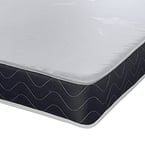 eXtreme Comfort The Mars Black Border Basic Budget Memory Foam Spring Mattress. Stress Free Flat Top Memory Foam and Spring Hybrid Mattress … (4ft Small Double (120cm by 190cm))