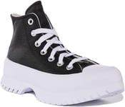 CONVERSE Homme Chuck Taylor All Star Lugged 2.0 Leather Sneaker, Noir Egret Blanc, 36.5 EU