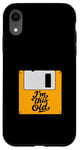 Coque pour iPhone XR Retro Nostalgia I'm This Old Floppy Disk Birthday Tech