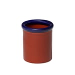 NINE - ROD Pot ceramic H175 x Ø153 Dark blue/Terracotta - Krukor & vaser - Julien Renault - Blå