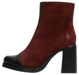 Fly London Women's STIR985FLY Ankle Boot, Black/Oxblood, 2.5 UK