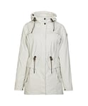 G.I.G.A. DX Indiana Casual Femme Veste de Pluie avec Capuche, Femme, 29486-000-00101-44, Blanc cassé, 44