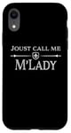 Coque pour iPhone XR Costume de fête de la Renaissance My Lady Joust Larp