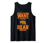 Bear Hunting Funny Wildlife Animals Hunt Tank Top