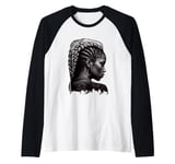 Cultural Braided Hair Beauty Strength Raglan Baseball Tee