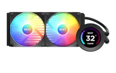 NZXT Kraken Elite 240 RGB Prosessor Alt-i-ett væskekjøler 12 cm Sort 1 stykker