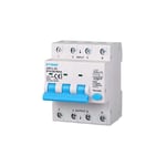 Disjoncteur différentiel 3P+N 63A 6kA 300mA 380V occupe 4 modules din Ettroit JX266363