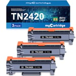 myCartridge TN2420 TN 2420 Toner Compatible pour Brother TN-2420 TN-2410 pour MFC-L2710DW HL-L2350DW DCP-L2530DW MFC-L2710DW HL-L2375DW DCP-L2550DN HL-L2310D MFC-L2730DW MFC-L2750DW (3 Noir)