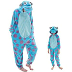 Snug Fit Unisex Vuxen Onesie Pyjamas Flanell Cosplay Animal One Piece Halloween kostym Sovkläder Hemkläder Q Ningling 85 cm - Perfet Sulley L