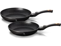 Berlinger Haus Bh/1644Nf, Frying Set, Sort, Rosegull, Aluminium, Marmor, Sort, Ergonomisk, Mykt Grep