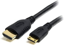 Câble Mini Hdmi Vers Hdmi 50Cm Ethernet - Adaptateur Mini Hdmi Vers Hdmi 4K 30Hz Haut Débit - Dispositif Mini Hdmi Type-C Vers Écran Hdmi - Cordon De Conversion Vidéo Durable (Hdacmm1M)