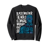 Marvel Black Panther Avengers King Word Art Sweatshirt