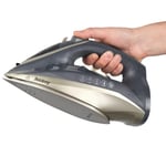 Beldray Cordless Steam Iron 2-in-1 Ceramic Soleplate 230ml 2600W Titanium New