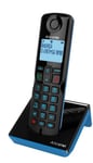 Alcatel S280 SOLO BLUE Téléphone DECT Identification de l'appelant Noir, Bleu