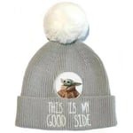 PCMerch Grogu Baby Yoda - Stickad pompom-mössa