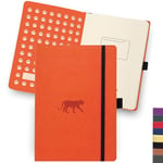 Dingbats - Carnet De Notes Moyen Format Wildlife Squared, Tigre Orange, A5 - Carnet À Couverture Rigide - Papier Crème 100 G/m² Résistant À L'encre