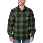 Carhartt Fodrad Flanellskjorta Jacka Herr Chive XL