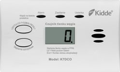 Carbon Monoxide Detector Kidde K7dco With Display White