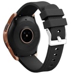 Silikonivaihtorannekoru Rannehihnan kanssa yhteensopiva Samsung Galaxy Watch Sm-r810 42mm musta