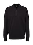 G-STAR RAW Men's Lightweight Sweatshirt Bomber Half Zip, Black (caviar D22396-D136-D301), XL