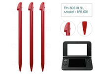 3 x Red Stylus for Nintendo 3DS XL/LL Plastic Stylus Replacement Parts Pen