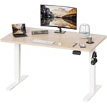 Devoko - Bureau assis debout Disponible pour bureau ou jeux table réglable en hauteur longueur 120cm × largeur 60cm beige