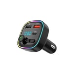 Lntyq - Transmetteur fm Bluetooth 5.3, adaptateur émetteur Bluetooth pour voiture, kit MP3 sans fil à charge rapide QC3.0, 2 ports usb et 1 port