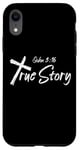 iPhone XR Inspiring Saying John 3:16 True Story Christian Verse Bible Case