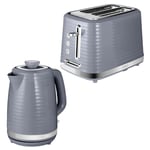 🔥 Tower Saturn Kettle & 2 Slice Toaster Matching Kitchen Set (Grey)