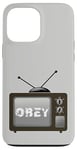 Coque pour iPhone 13 Pro Max Obey Écran de télévision média de masse Contrôle psychologique