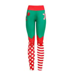 Christmas Xmas Yoga Byxor Gym Sport Leggings XLB B XLB