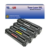 T3AZUR - Lot de 4 Toners compatibles avec Canon 718 pour Canon MF-7200, MF-724CDW, MF-726CDW, MF-728CDW (Noir+Couleur)