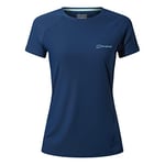 Berghaus Women's 24/7 Short Sleeve Crew Tech Baselayer T-Shirt, Dusk, 14