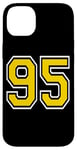 iPhone 14 Plus Number 95 in Yellow White Black Case